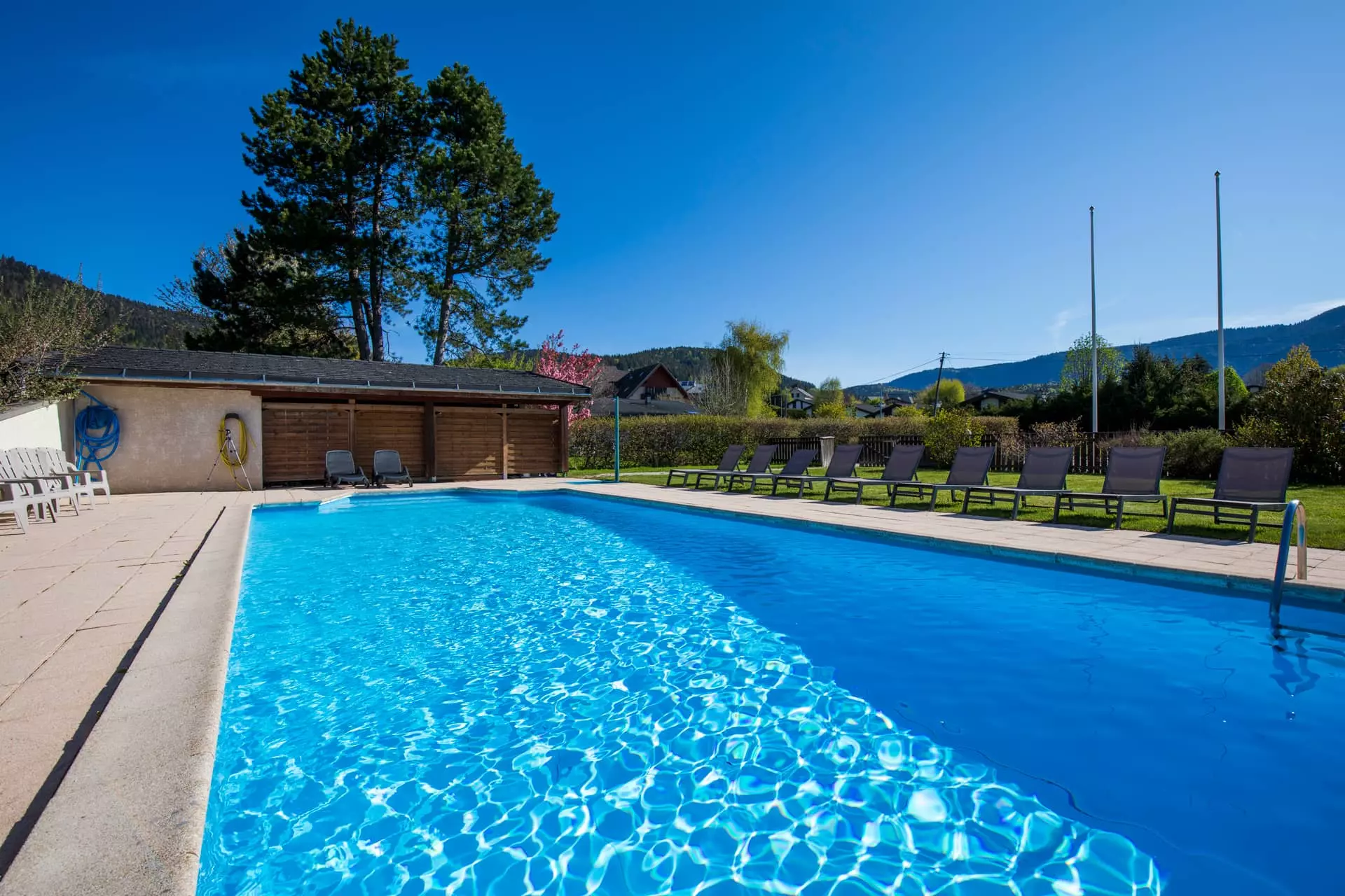 Piscine de l'hôtel Le Vernay, à Autrans